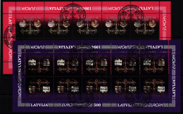 Lettland 376-377 Gestempelt Als Kleinbogen #KS560 - Letonia