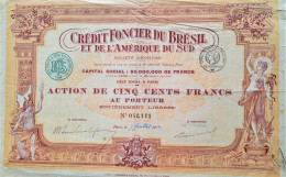 S.A. Credit Foncier Du Brésil Et De L'Amérique Du Sud  - 1914 - Banca & Assicurazione