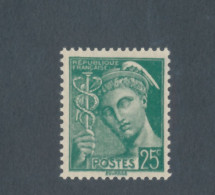 FRANCE - N° 411 NEUF** SANS CHARNIERE - 1938/41 - 1938-42 Mercure