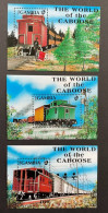 GAMBIA 1991 - NEUF**/MNH - LUXE - Série Complète 3 BLOCS SHEETS Mi BL 126 / 127 / 128 - TRAINS - Gambie (1965-...)