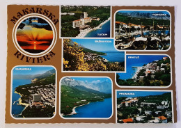 Ex-Yugoslavia-Vintage Panorama Postcard-Hrvatska-Makarska Riviera-Croatia-1975-used With Stamp - Yugoslavia