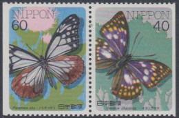 Japan Mi.Nr. Zdr.1714Dl+22Dr Insekten, Parantica Sita, Sasakia Charonda - Otros & Sin Clasificación