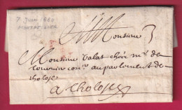 LETTRE DE 1680 MONTPELLIER HERAULT TAXE 3 POUR TOULOUSE HAUTE GARONNE LETTRE - ....-1700: Precursores