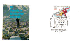 Österreich 1976 MiNr.: 1499 Wien Eröffnung Olympische Spiele Sonderstempel; Austria Scott:B335 YT: 1328 Sg: 1747 - Covers & Documents