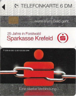 Germany - Sparkasse Chain (Overpint 'Sparkasse Krefeld') - O 0585 - 12.1993, 6DM, Used - O-Reeksen : Klantenreeksen