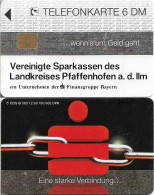 Germany - Sparkasse Chain (Overpint 'Vereinigte Sparkassen Des Landkreises Pfaffenhofen') - O 0585 - 12.1993, 6DM, Used - O-Series: Kundenserie Vom Sammlerservice Ausgeschlossen