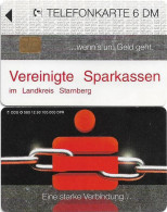 Germany - Sparkasse Chain (Overpint 'Vereinigte Sparkassen Im Landkreis Starnberg') - O 0585 - 12.1993, 6DM, Used - O-Reeksen : Klantenreeksen