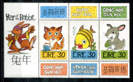 IRLAND Block 30, Bl.30 Mnh - Chines.Jahr Des Kaninchens, Year Of The Rabbit, Année Du Lapin - IRELAND / IRLANDE - Hojas Y Bloques