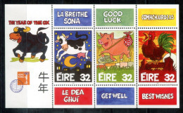 IRLAND Block 21, Bl.21 Mnh - Chines.Jahr Des Ochsen, Year Of The Ox, Année Du Buffle - IRELAND / IRLANDE - Blokken & Velletjes