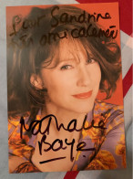 Photo Actrice Cinéma Movie De Nathalie BAYE Dédicacée Autographe Original - Beroemde Personen