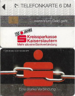 Germany - Sparkasse Chain (Overpint 'Kreissparkasse Kaiserslautern') - O 0585 - 12.1993, 6DM, Used - O-Series: Kundenserie Vom Sammlerservice Ausgeschlossen