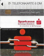 Germany - Sparkasse Chain (Overpint 'Memmingen-Mindelheim') - O 0585 - 12.1993, 6DM, Used - O-Reeksen : Klantenreeksen