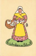 Les Santons De La Crèche Provençale Par Hélène RENAULT * N°30 Mme Caboufigo Et Ses Colombes * Santon Crèche Illustrateur - Andere & Zonder Classificatie