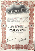 Société De Prayon - 1964 -  Part Sociale - Industrial