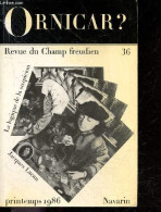 Ornicar ? Revue Du Champ Freudien N°36 Printemps 1986 - J.lacan, Le Nombre Treize Et La Forme Logique De La Suspicion - - Andere Tijdschriften