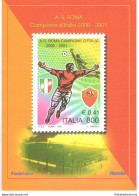 2001 Italia - Repubblica , Folder - Roma Campione D'Italia N° 27 MNH** - Presentation Packs