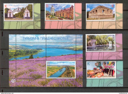 Label Transnistria 2023 Tourism In Transnistria  S/s**MNH + 5v**MNH Corner - Fantasie Vignetten