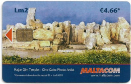 Malta - Maltacom - Hagar Qim Temples, Chip Siemens S35, 07.2007, Lm2, 100.000ex, Used - Malta