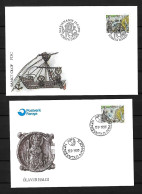 1995  Joint Aland And Faroe, BOTH OFFICIAL FDC'S WITH STAMP:  King Olof II - Joint Issues