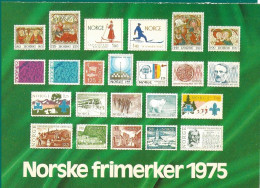 Norway 1975 Card With Imprinted Stamps Issued 1975    Unused - Cartas & Documentos