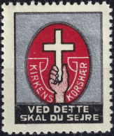 DANEMARK / DENMARK - 1934 Poster Stamp For The DANISH CHURCH - Mint* - Christianity