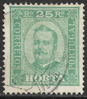 Horta – 1892 King Carlos 25 Réis Used Stamp - Horta