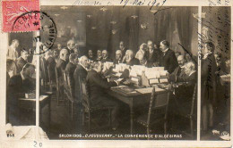 Triptyque La Conférence D'Algésiras Par Charles Fouqueray (salon 1906) - Malerei & Gemälde