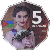 Monnaie, Maroc, 5 Barchant, 2022, North Barchant.Colorized.BE, FDC, Cupronickel - Marokko