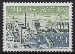 Jugoslawien 1959 Briefmarkenaussellung JUFIZ IV. Dubrovnik 881 Postfrisch - Nuovi