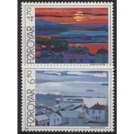 Färöer 1987 Ansichten Von Torshavn 160/61 Postfrisch - Färöer Inseln