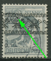 Bizone 1948 Bandaufdruck M. Aufdruckfehler Kasseler Punkt 40 I AF O I Gestempelt - Gebraucht