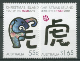 Weihnachts-Insel 2010 Chin. Neujahr Jahr Des Tigers 654/55 Postfrisch - Christmas Island