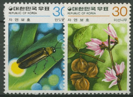 Korea (Süd) 1980 Naturschutz: Feuerkäfer, Meesunbaum 1183/84 Postfrisch - Corée Du Sud