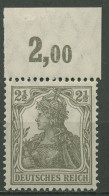 Deutsches Reich 1916/17 Germania Friedensgummi Oberrand 98 X P OR Postfrisch - Nuovi