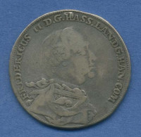 Hessen-Kassel 1/2 Konventiontaler 1766 FU Friedrich II., Henkelspur, Ss (m2257) - Petites Monnaies & Autres Subdivisions