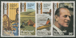 Falkland 1981 Jugendförderungspreis Zeltlager Kanu 329/32 Postfrisch - Falklandeilanden