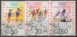 Liechtenstein 1992 Olympia Sommerspiele Barcelona 1035/37 Gestempelt - Usados