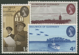 Guernsey 1970 Jahrestag Der Befreiung 28/30 Postfrisch - Guernesey