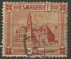 Saargebiet 1922 Neues Rathaus Saarbrücken-St.-Johann 89 Gestempelt - Usati