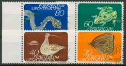 Liechtenstein 1973 Riet-Biotop Kleintiere 591/94 Gestempelt - Usati