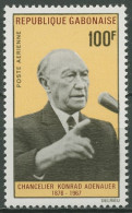 Gabun 1968 Erster Todestag Von Konrad Adenauer 296 Postfrisch - Gabon (1960-...)