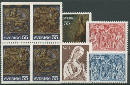 Schweden 1975 Weihnachten Kirchliche Kunst 926/31 Postfrisch - Unused Stamps