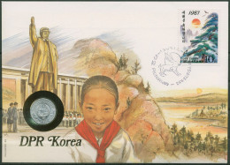 Korea (Nord) 1987 Denkmal Landschaft Pionier Numisbrief 10 Chon (N532) - Corea Del Nord