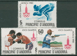 Andorra (span.) 1980 Olympia Lake Placid Und Moskau 133/35 Postfrisch - Ongebruikt