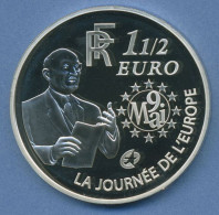 Frankreich 1-1/2 Euro 2006 Robert Schumann, Silber, KM 2037 PP (m4403) - France