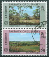 Guernsey 1977 Europa CEPT Landschaften 147/48 Gestempelt - Guernsey