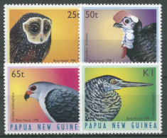 Papua Neuguinea 1998 Vögel Habicht Schleiereule Bindenreiher 813/16 Postfrisch - Papua New Guinea