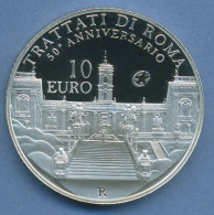 Italien 10 Euro 2008, Kapitol Rom, Silber, KM 324 PP (m4430) - Italy