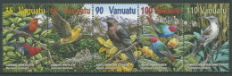 Vanuatu 2001 Vögel Honigfresser Brillenvogel 1129/33 ZD Postfrisch (C26970) - Vanuatu (1980-...)