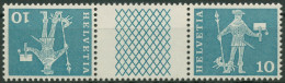 Schweiz 1960 Postmotive Postbote 697 Kehrdruck K 21 Y G Postfrisch - Neufs
